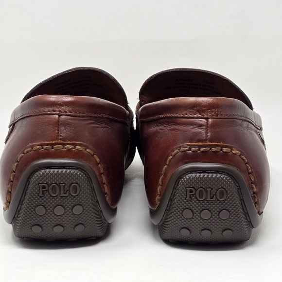 Polo Ralph Lauren Driving Penny Loafer Brown Leather Reynold Size 11.5D 11721 main image 6